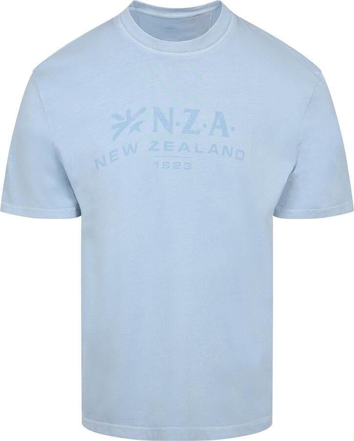 New zealand auckland NZA T-shirt Faded Logo Sky Blue