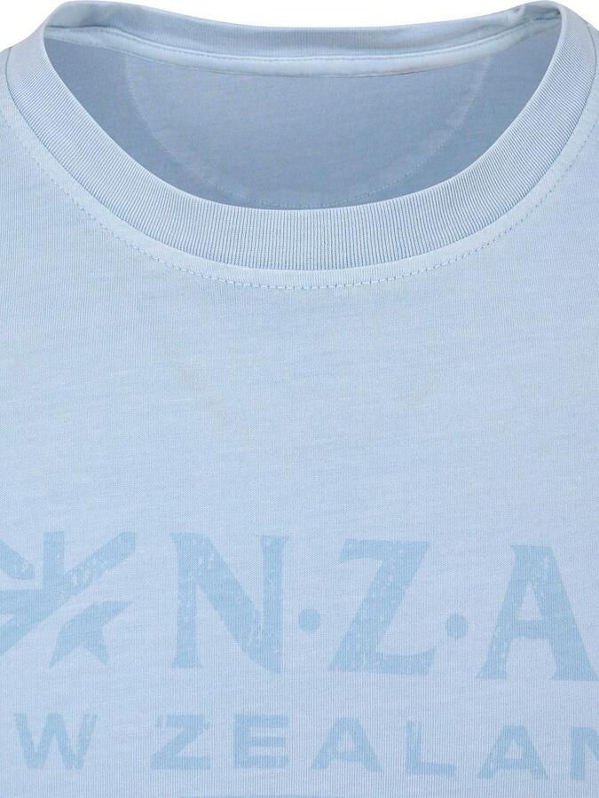 New zealand auckland NZA T-shirt Faded Logo Sky Blue - Foto 4