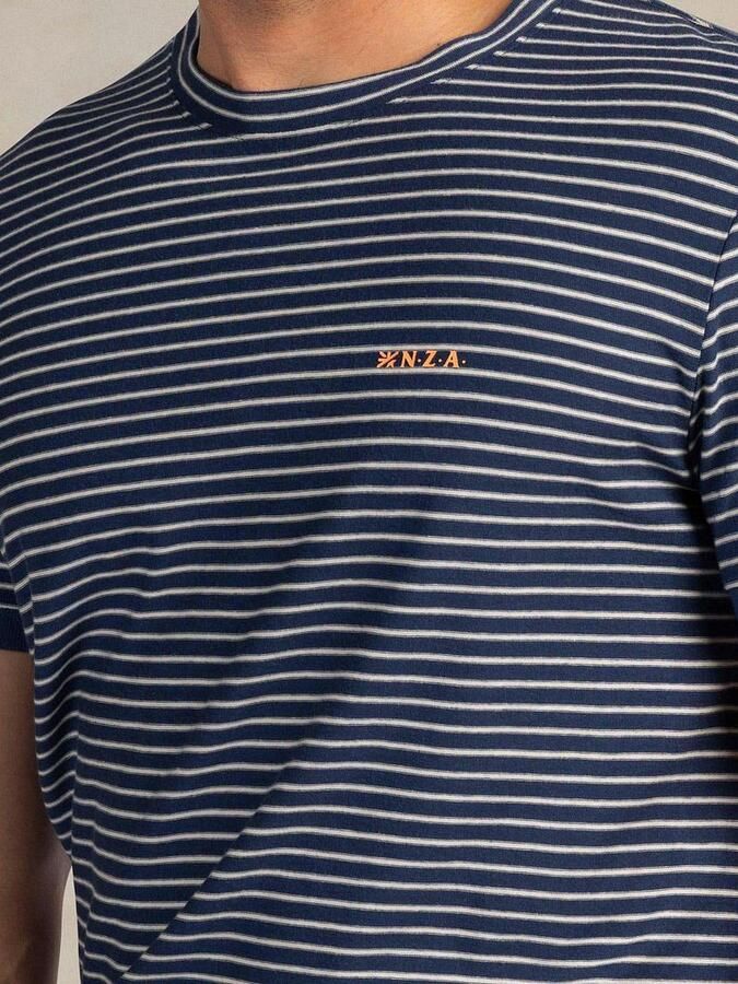 New zealand auckland NZA T-shirt Jersey Stripe Navy Sky - Foto 2