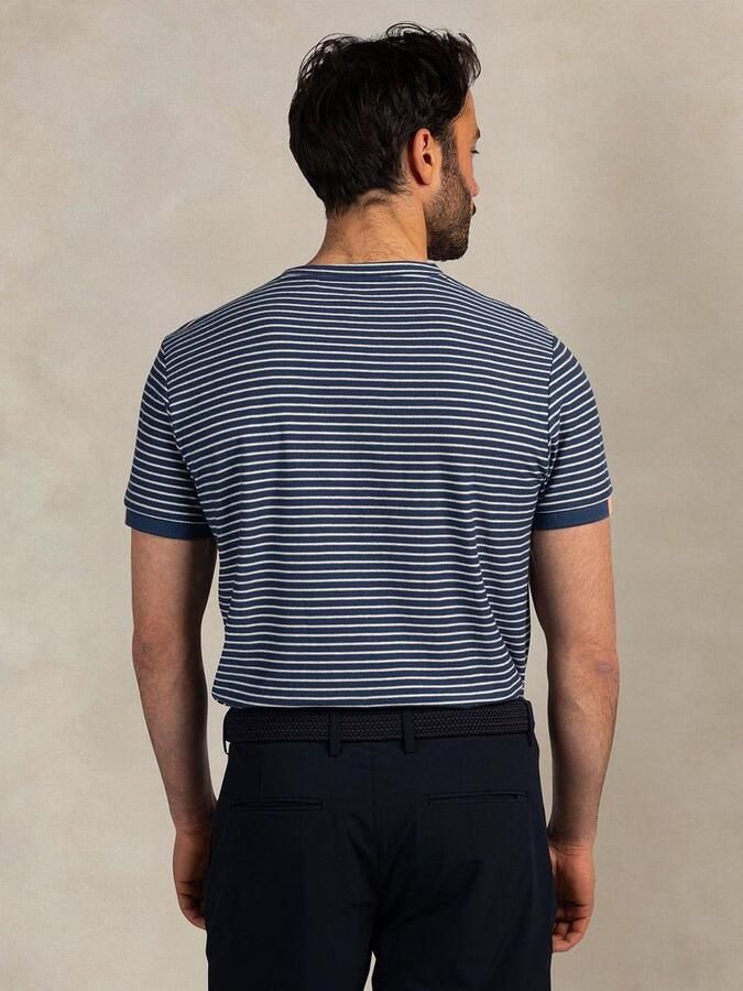 New zealand auckland NZA T-shirt Jersey Stripe Navy Sky - Foto 3