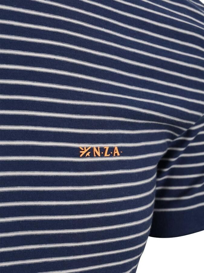 New zealand auckland NZA T-shirt Jersey Stripe Navy Sky - Foto 5