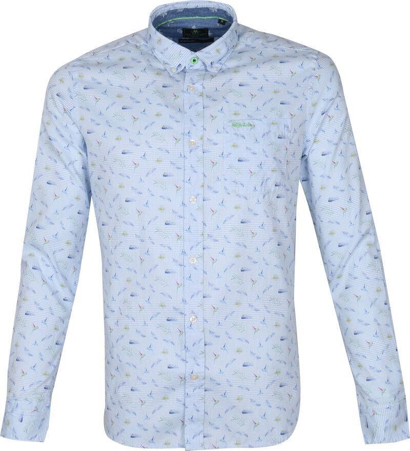 New zealand auckland NZA Overhemd Malte Brun Lichtblauw