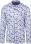 New zealand auckland NZA Overhemd Rolleston Blauw Bloemenprint - Thumbnail 1