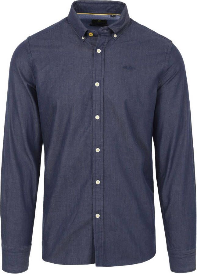 new zealand auckland NZA Overhemd Upper Mangatawhiri Donkerblauw