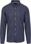 New Zealand casual overhemd Mangatawhiri normale fit blauw effen katoen - Thumbnail 2