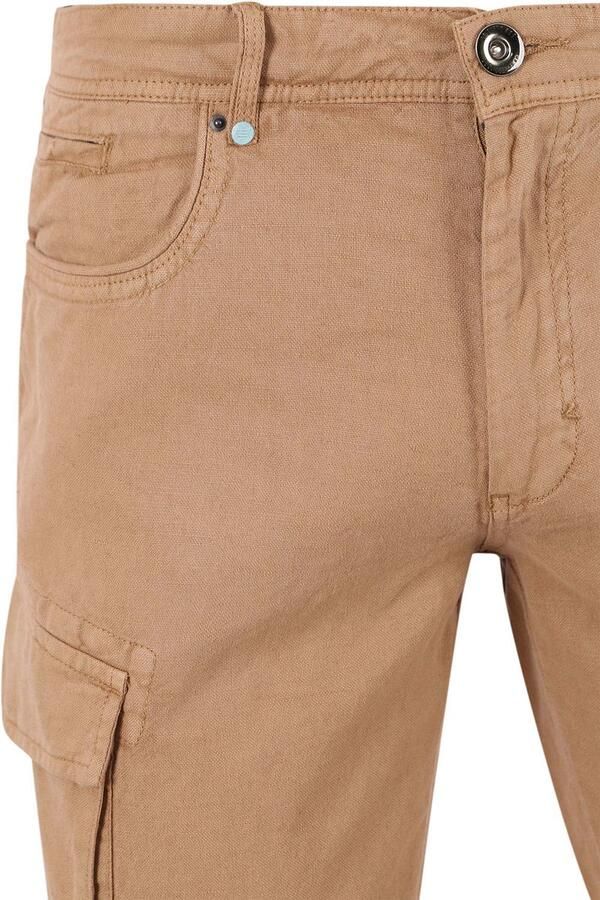 No Excess Cargo Short Linnen Beige - Foto 3