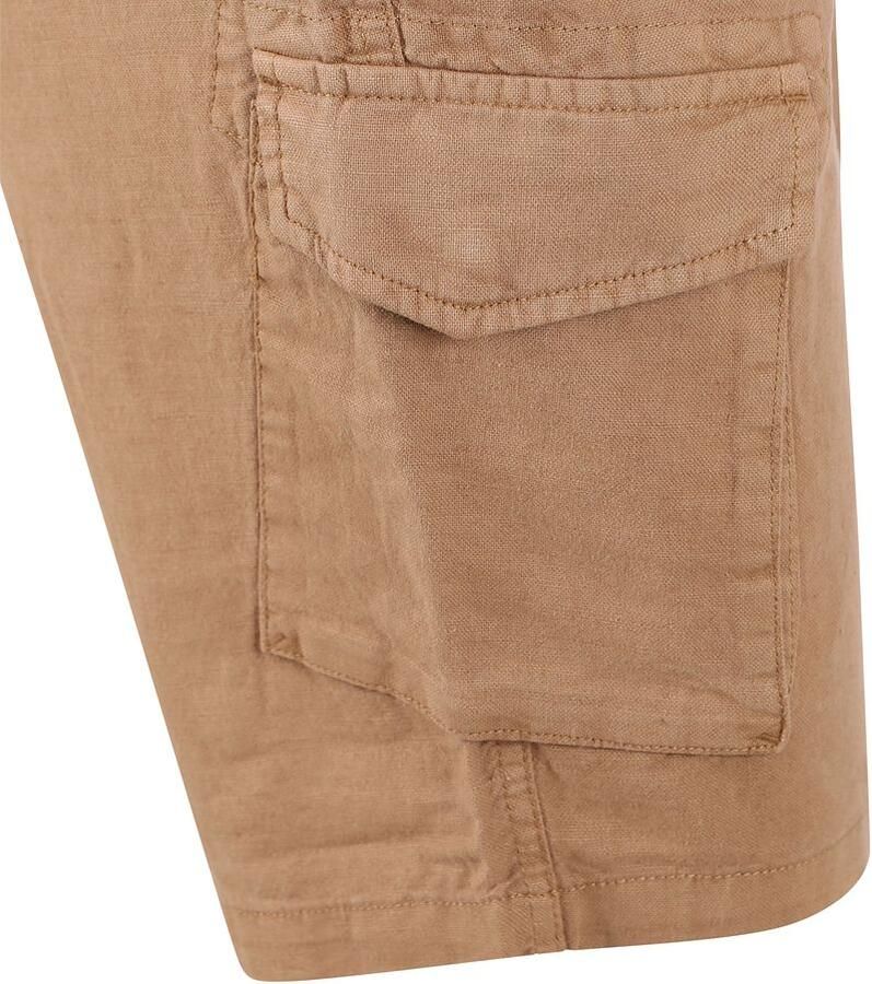 No Excess Cargo Short Linnen Beige - Foto 2