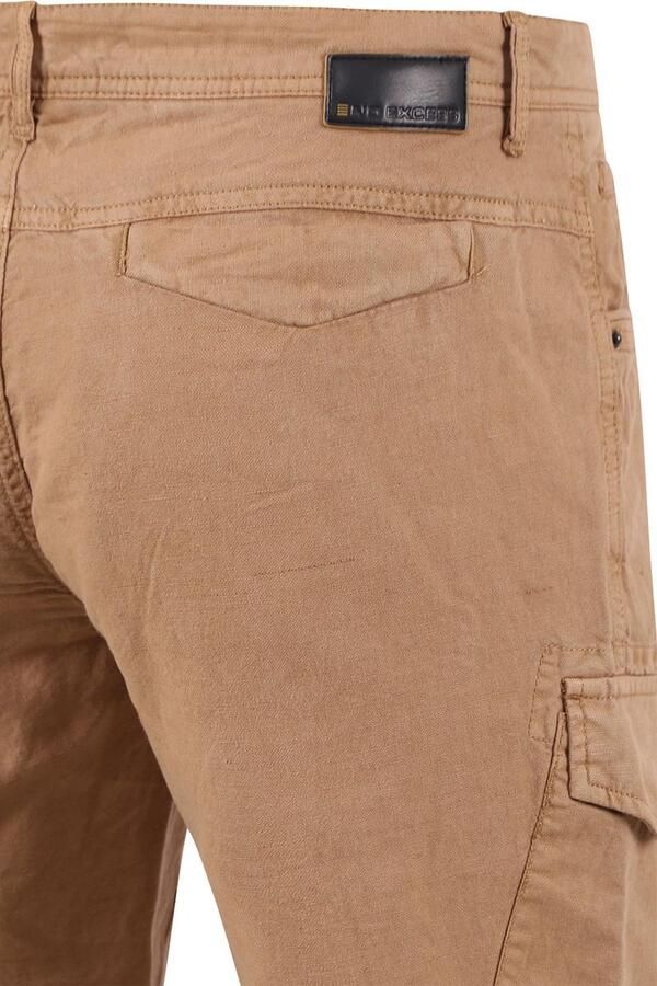 No Excess Cargo Short Linnen Beige - Foto 4
