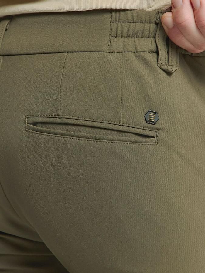 No Excess Chino 4-Way Stretch Sedoc Groen - Foto 3