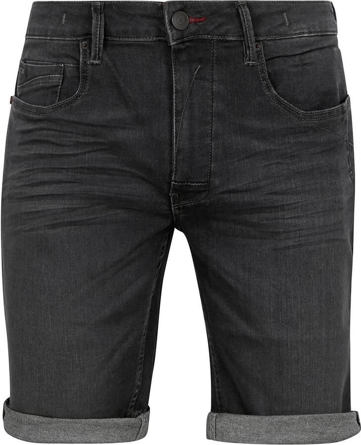 No Excess Denim Short Antraciet