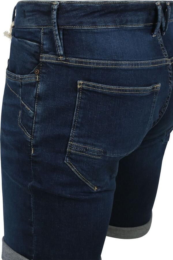 No Excess Denim Short Donkerblauw - Foto 4