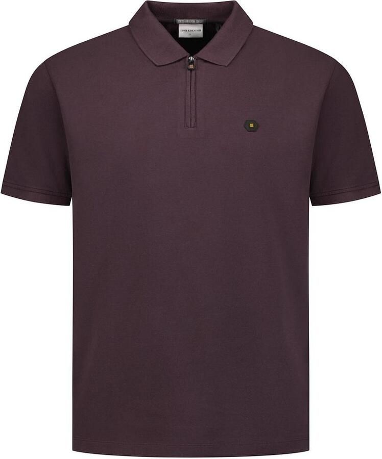 No Excess Half Zip Poloshirt Bruin