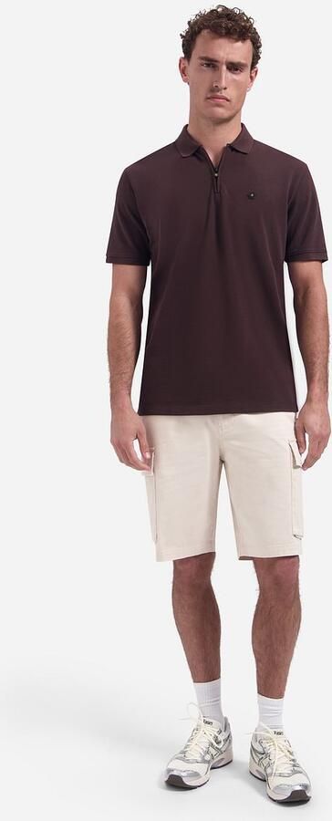 No Excess Half Zip Poloshirt Bruin - Foto 5