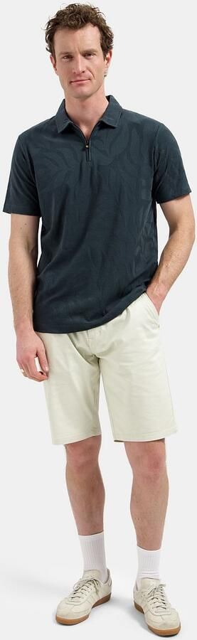 No Excess Half Zip Poloshirt Jacquard Dark Steel - Foto 4