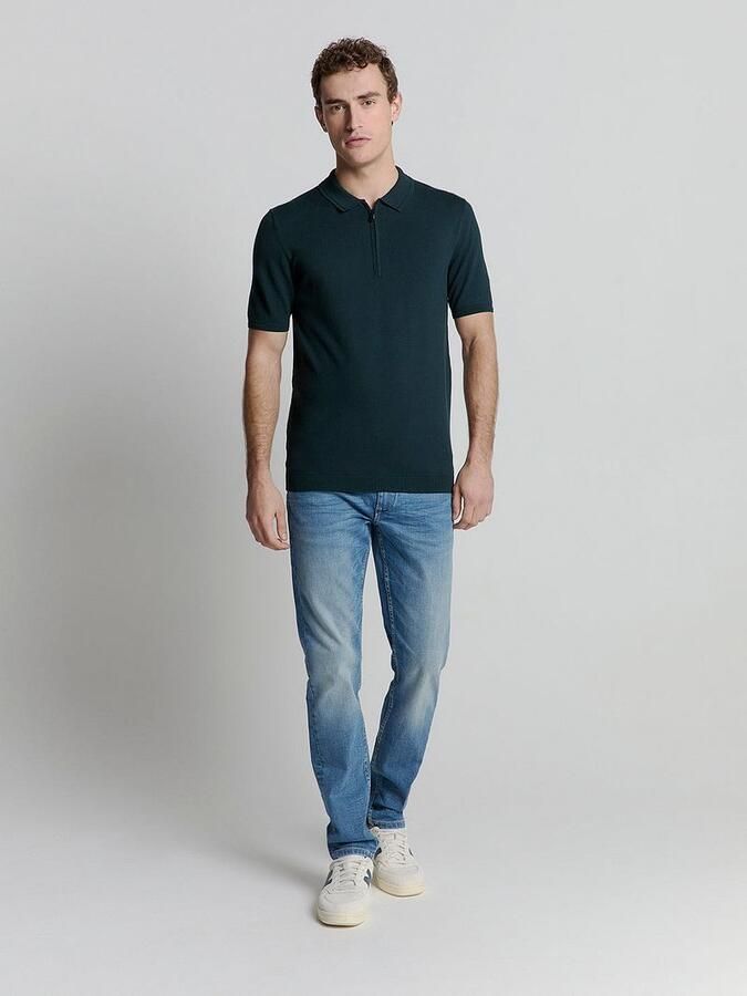 No Excess Half Zip Poloshirt Navy - Foto 2