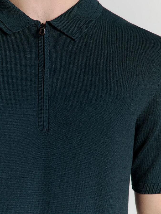 No Excess Half Zip Poloshirt Navy - Foto 4