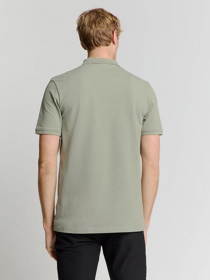 No Excess T-shirt Half Zip Poloshirt Piqué Groen - Foto 5