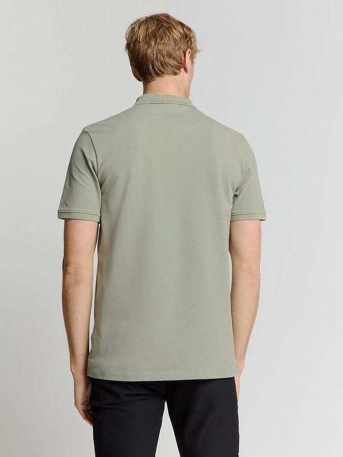 No Excess T-shirt Half Zip Poloshirt Piqué Groen - Foto 6