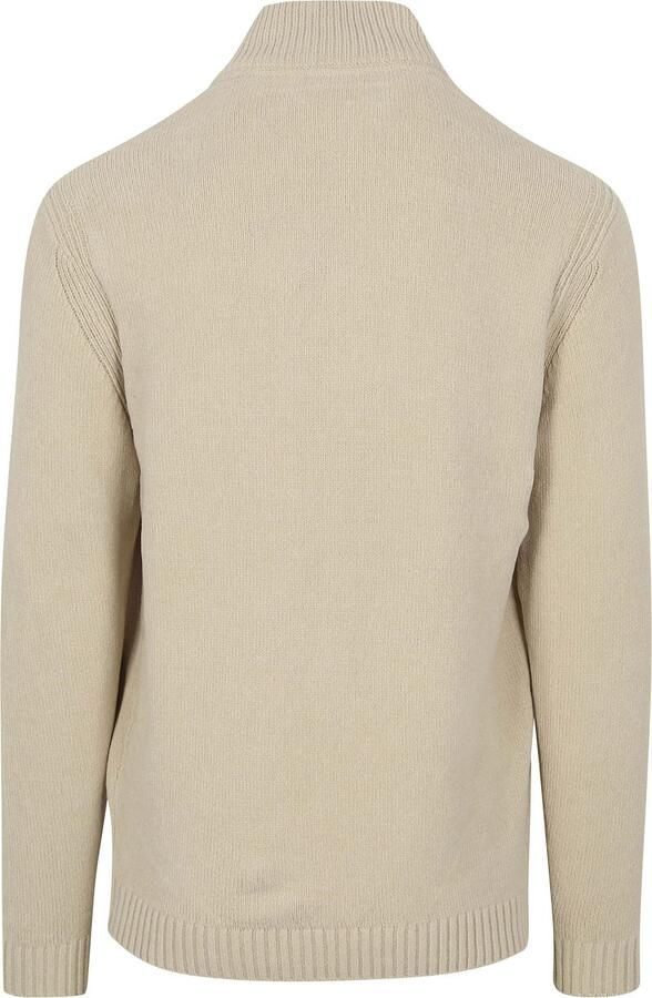 No Excess Half Zip Trui Chenille Ecru - Foto 3