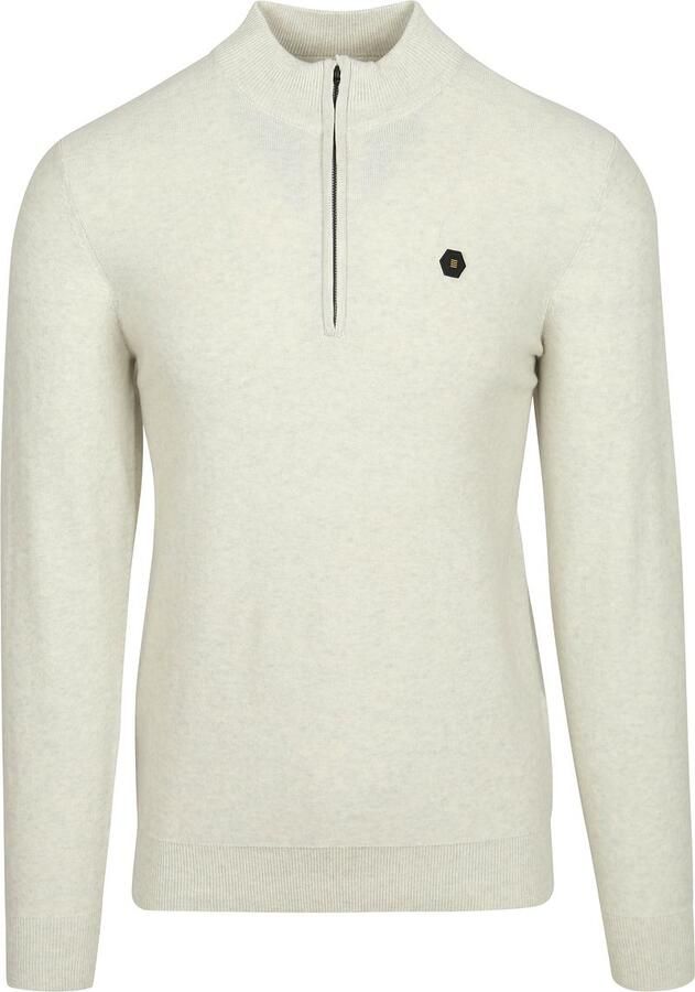 No Excess Half Zip Trui Kit Melange