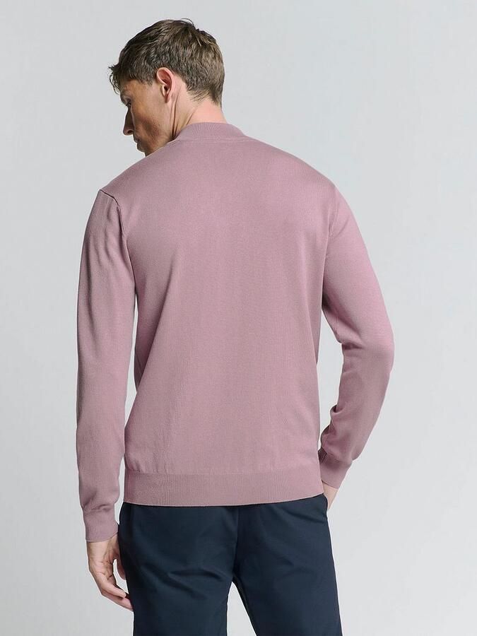 No Excess Half Zip Trui Mauve - Foto 4