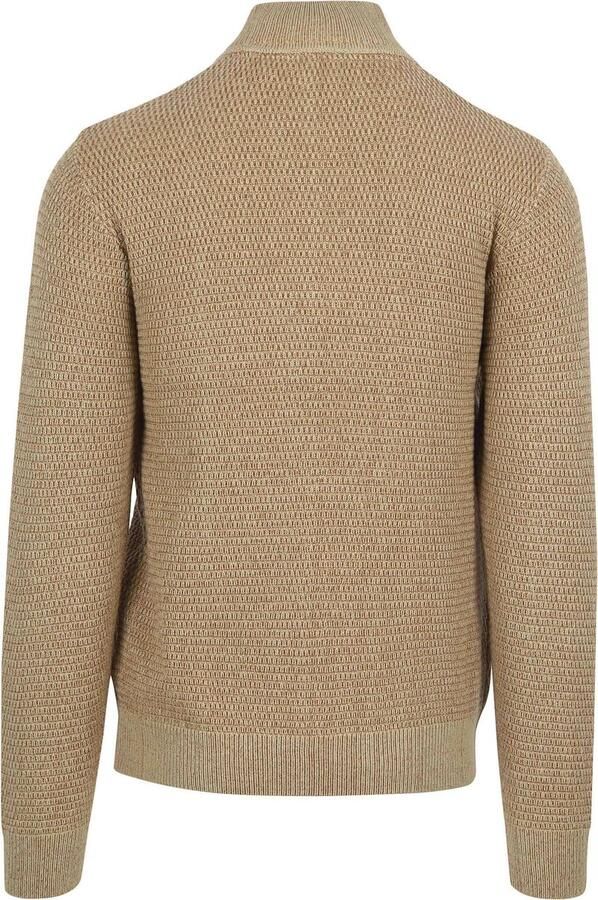 No Excess gebreide trui met ingebreid patroon beige - Foto 4