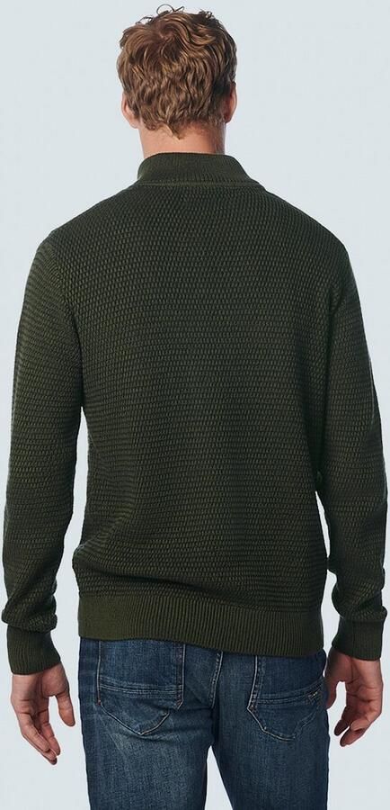 No Excess Half Zipper Donkergroen - Foto 3