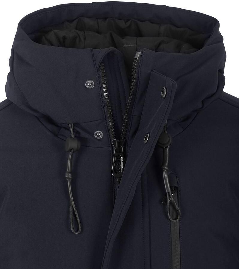 NO EXCESS Softshell-jack met een capuchon