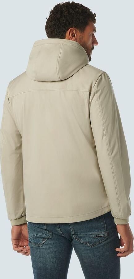 No Excess Trainingsjack Jas Half lang met Capuchon Beige - Foto 3