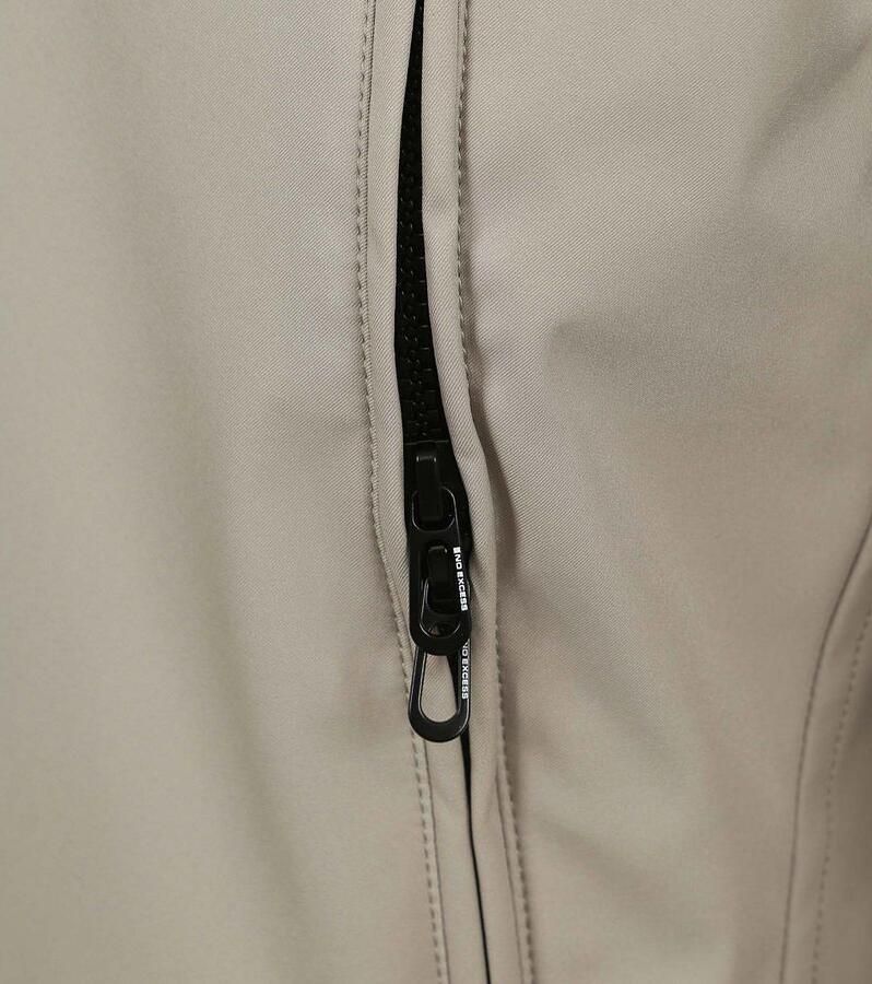 No Excess Trainingsjack Jas Half lang met Capuchon Beige - Foto 3