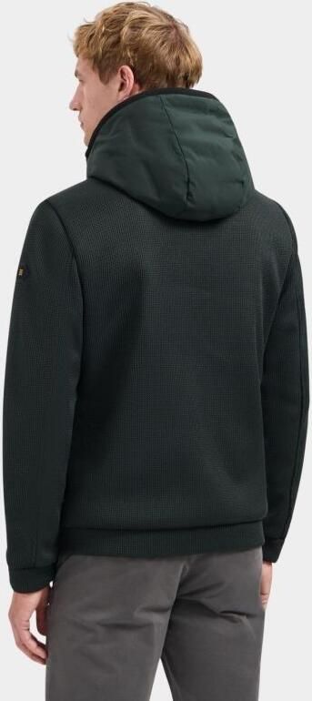 No Excess Jas Knitted Sleeve Donkergroen - Foto 4