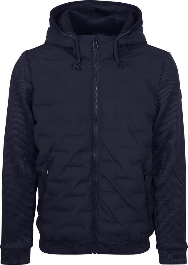 No Excess Jas Knitted Sleeve Navy