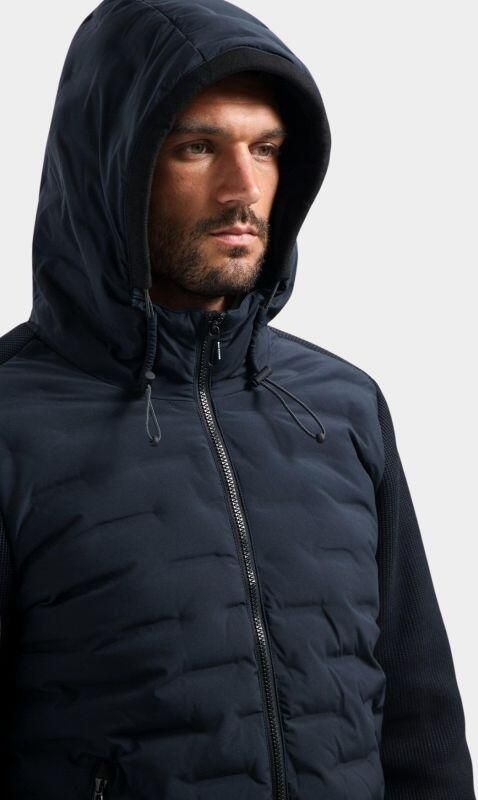 No Excess Jas Knitted Sleeve Navy - Foto 3