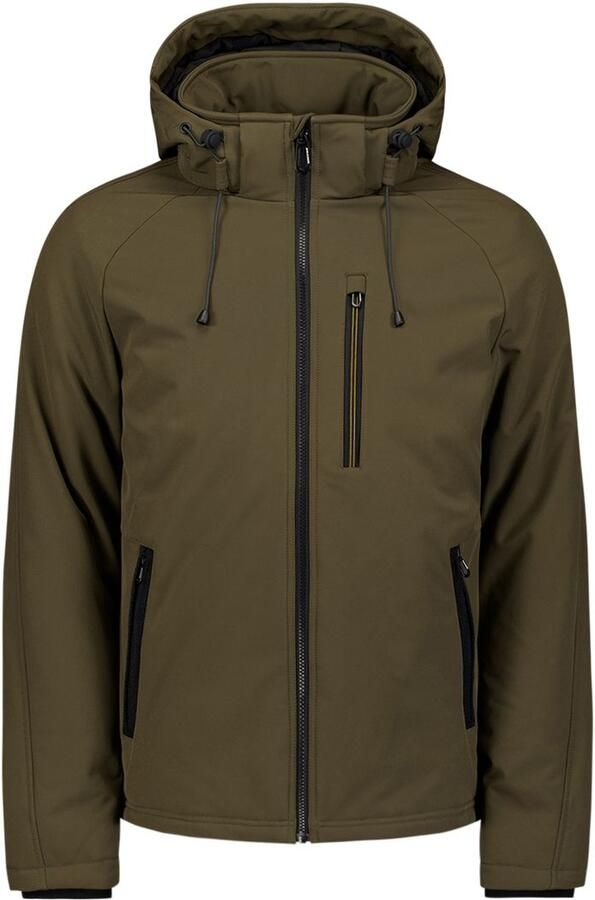 No Excess Trainingsjack Jas Softshell Taupe