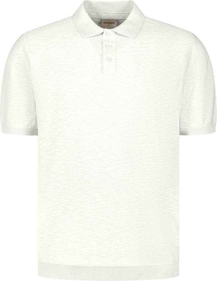 No Excess Polo Shirt Korte Mouw Knitted Slub Poloshirt Kit - Foto 3