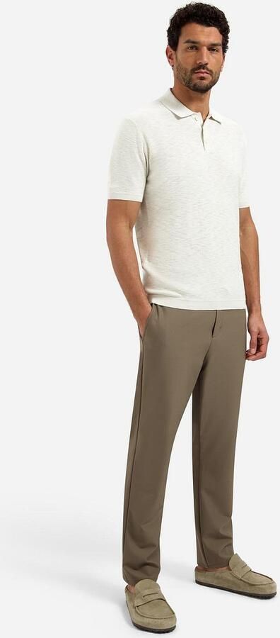 No Excess Polo Shirt Korte Mouw Knitted Slub Poloshirt Kit - Foto 6
