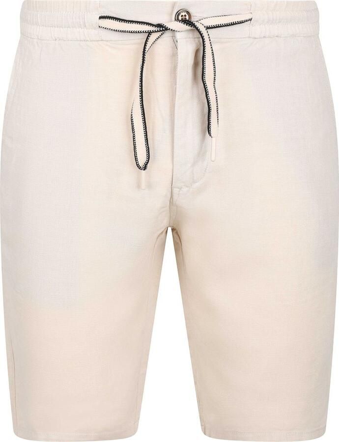 No Excess Linen Short Ecru