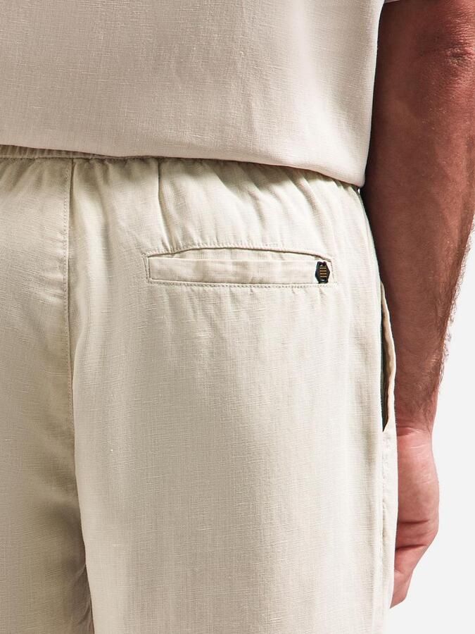 No Excess Linen Short Ecru - Foto 2