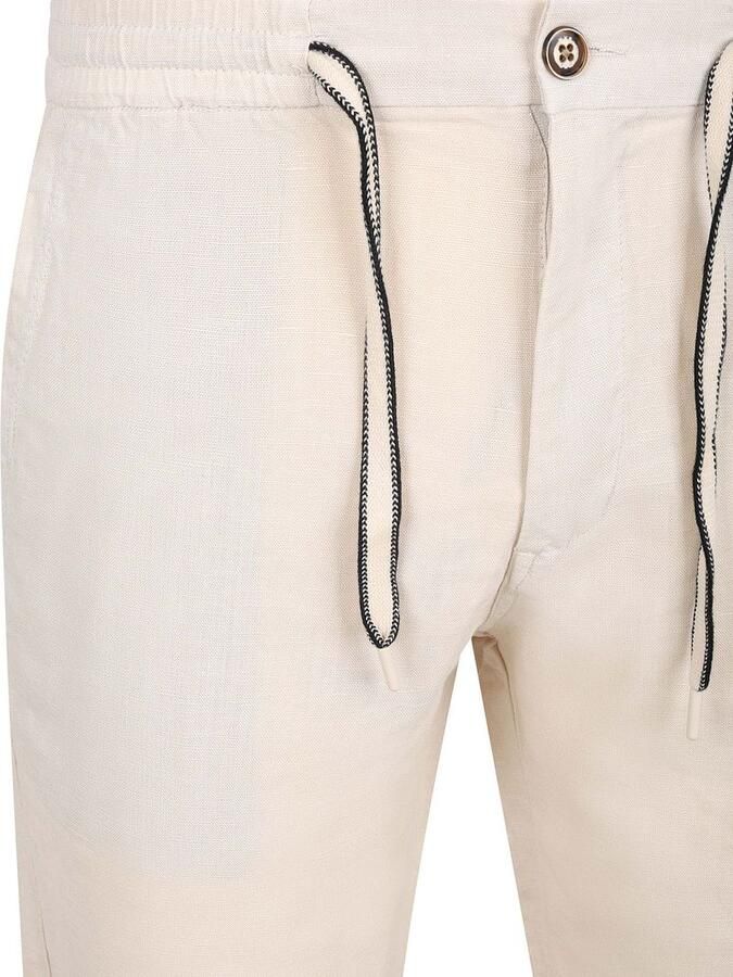 No Excess Linen Short Ecru - Foto 3
