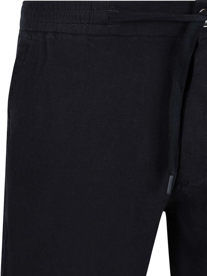 No Excess Linen Short Navy - Foto 4