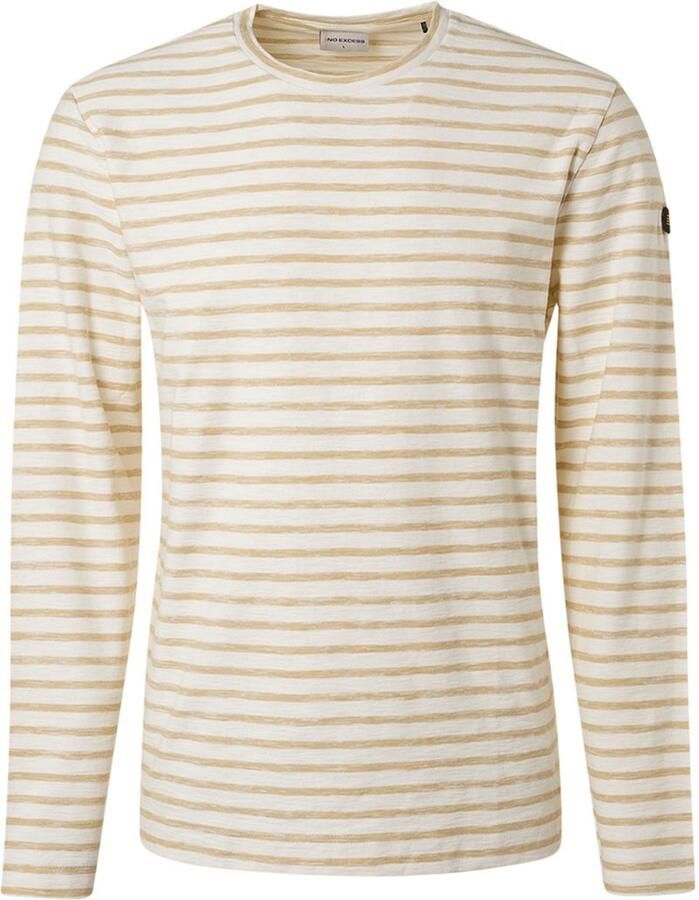 NO EXCESS Shirt met lange mouwen met streepmotief