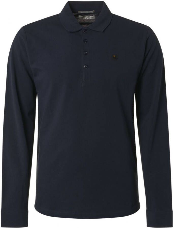 No Excess LS Pique Polo Donkerblauw