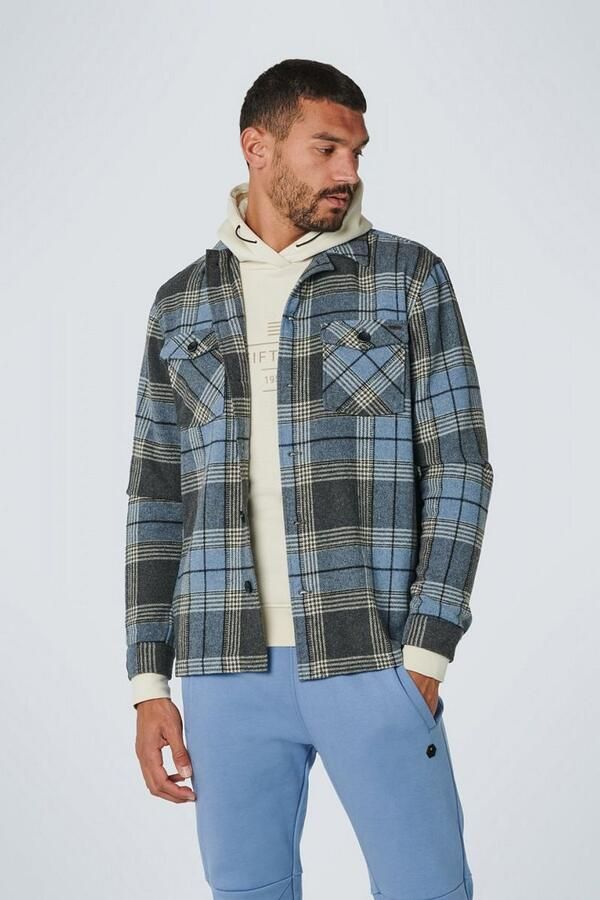 No Excess No-Excess Overshirt Ruit Blauw - Foto 3
