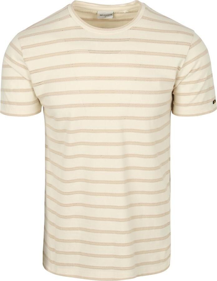 No Excess No-Excess T-Shirt Crewneck Jacquard Stripes