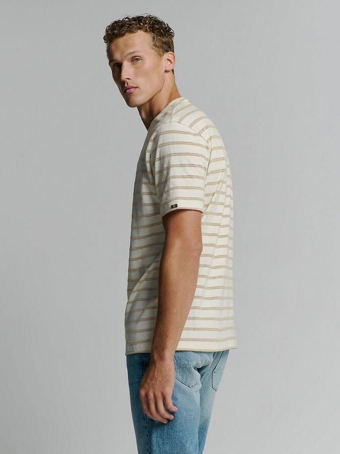 No Excess No-Excess T-Shirt Crewneck Jacquard Stripes - Foto 4