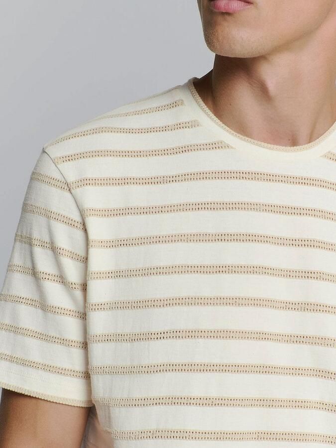 No Excess No-Excess T-Shirt Crewneck Jacquard Stripes - Foto 5