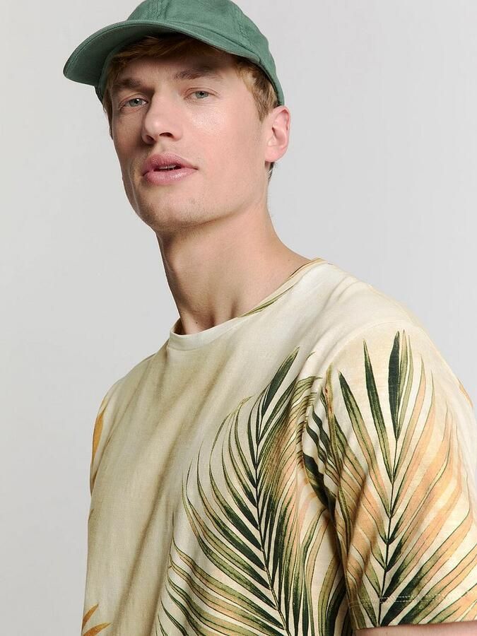No Excess No-Excess T-Shirt Crewneck Print Ecru - Foto 3