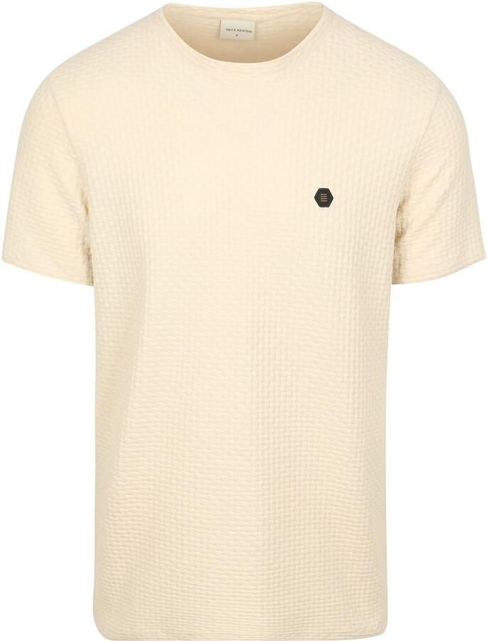 No Excess T-shirt Korte Mouw No-Excess T-Shirt Jacquard Ecru - Foto 6