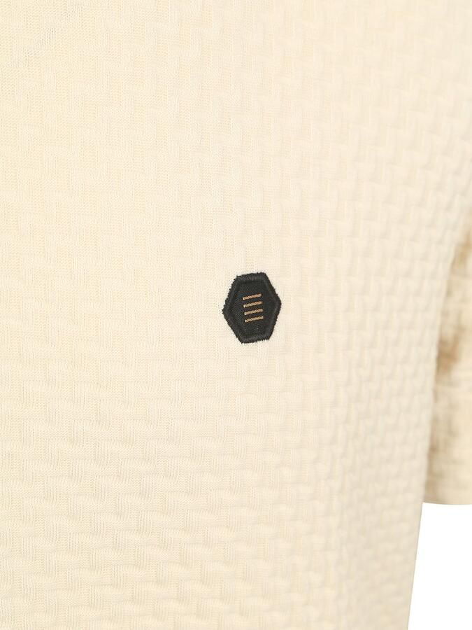 No Excess T-shirt Korte Mouw No-Excess T-Shirt Jacquard Ecru - Foto 4