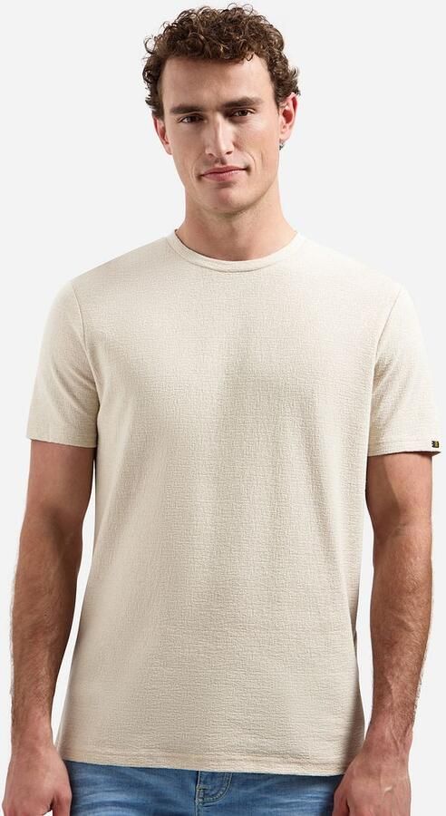 No Excess No-Excess T-Shirt Jacquard Ecru - Foto 2